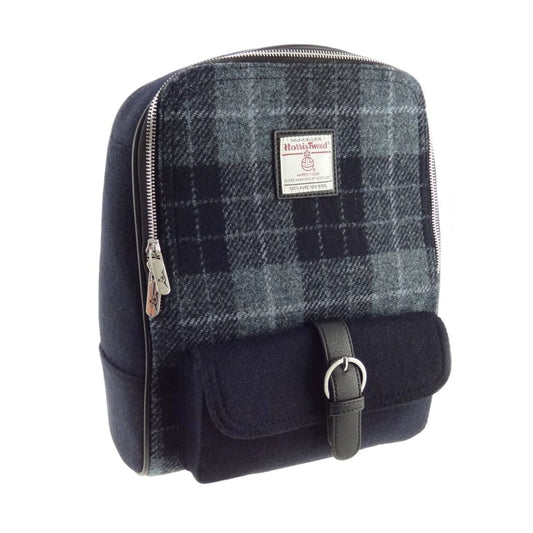 HARRIS TWEED - BACKPACK - BLACK/GREY