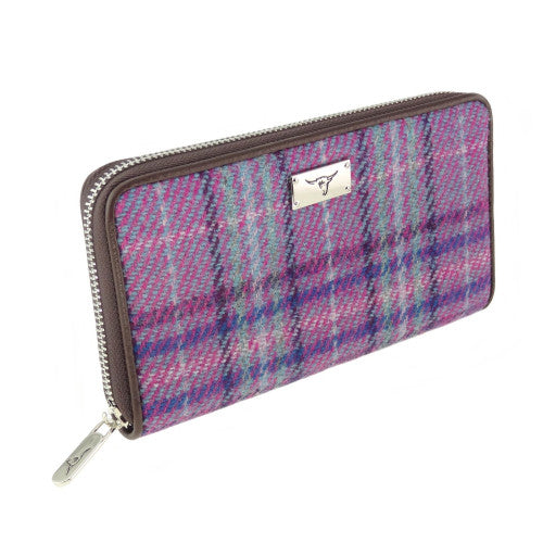 HARRIS TWEED - LONG ZIP PURSE
