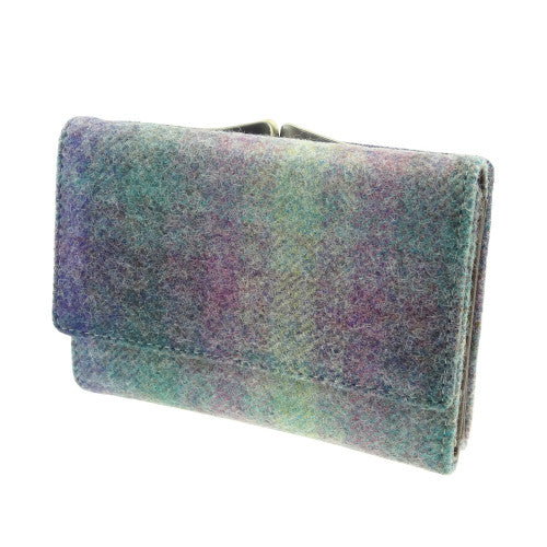 MOON - SHORT WALLET PURSE - HEATHER