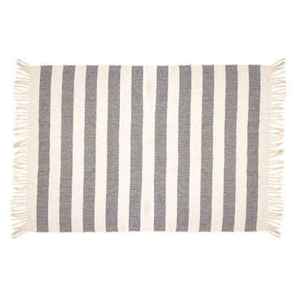 SCANDI BOHO STRIPE BLANKET THROW