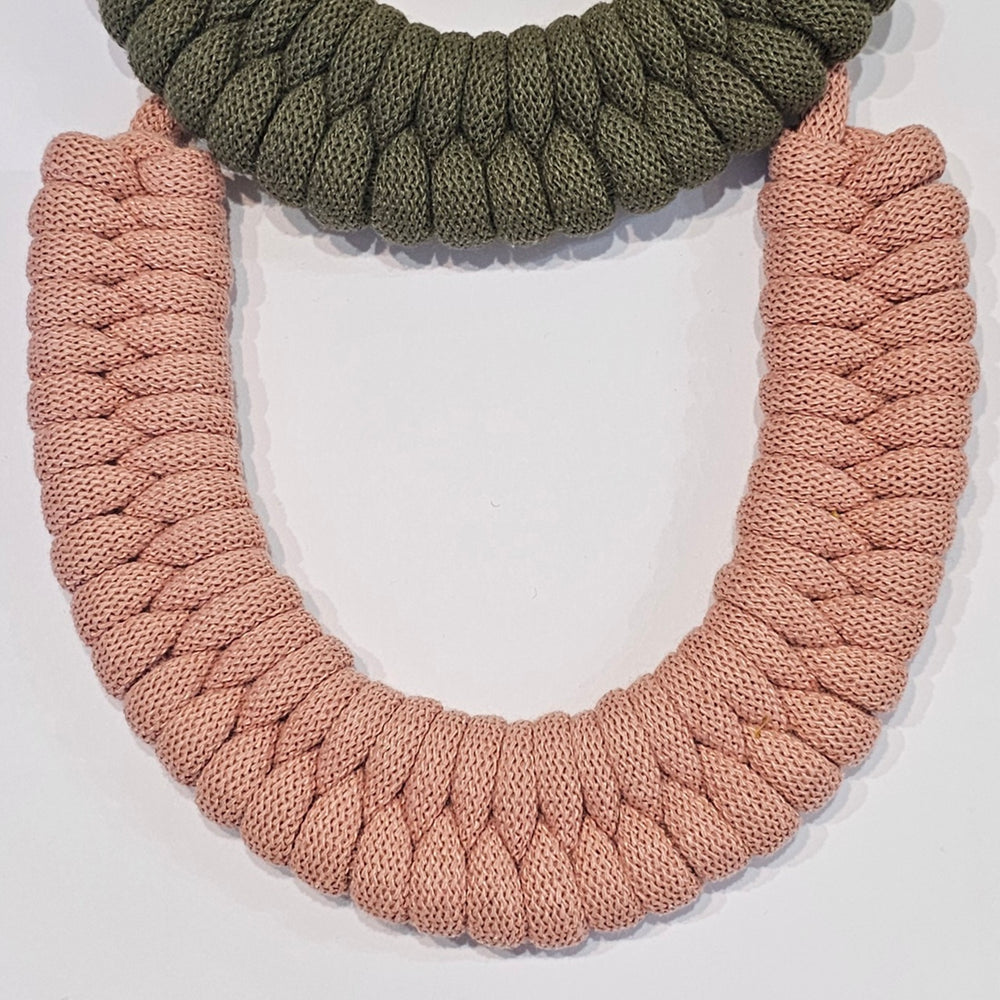 LARGE MACRAME CORD NECKLACE