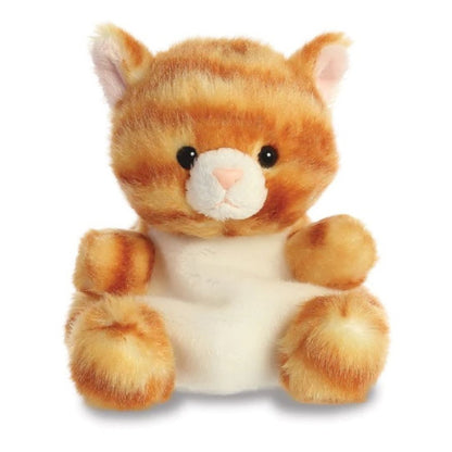Palm Pal Plush cute toy orange stripey kitten