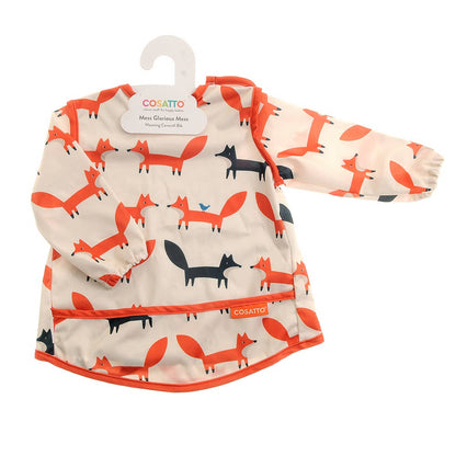 Cosatto coverall baby bib by Ziggle waterproof long sleeve bib with food pocket