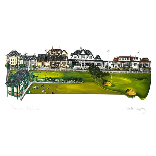 Monifieth Golf Clubs A3 giclee print signed Nicola Kleppang
