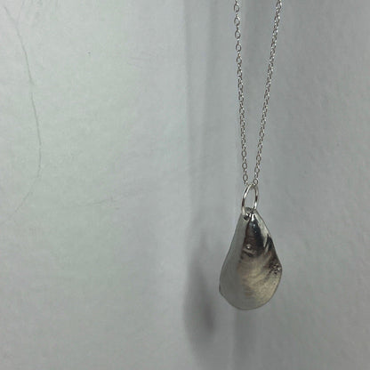 Pewter shell necklace handmade in Scotland cast from real shells jewellery