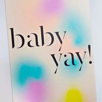 GRADIENT BABY CARD