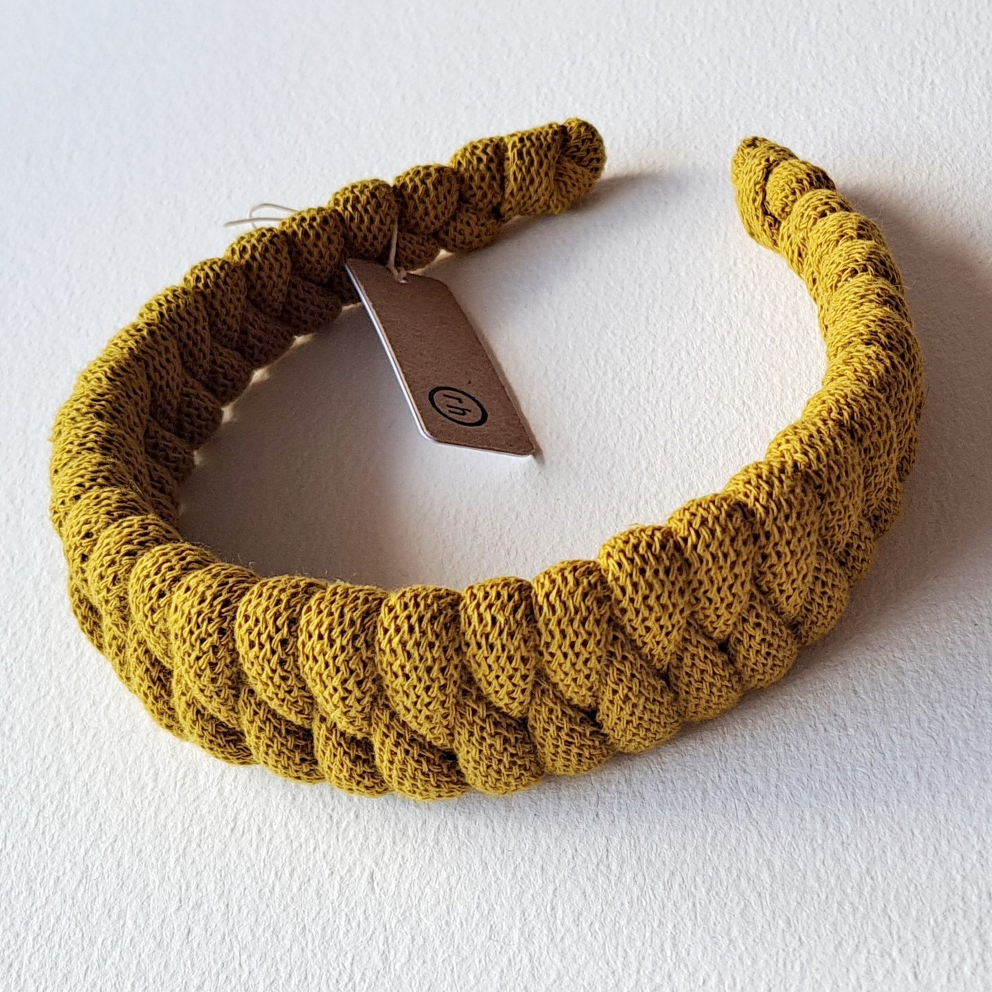 Ragged House recycled cotton macrame cord headband suitable for adults and children, comfortable everyday hair accessory