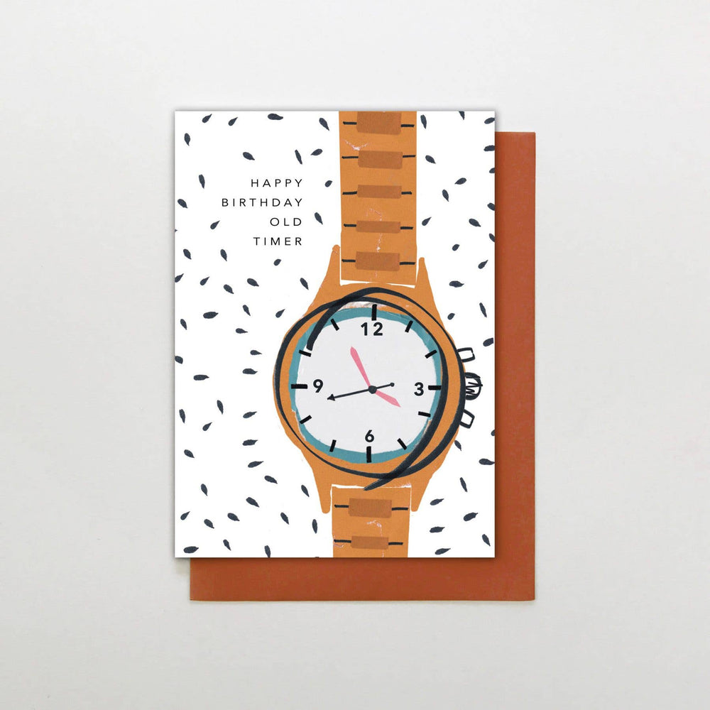 OLD TIMER BIRTHDAY CARD