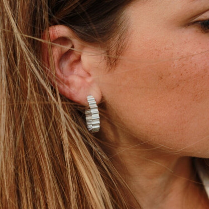 CLASSIC ONDULEE HOOPS - SILVER