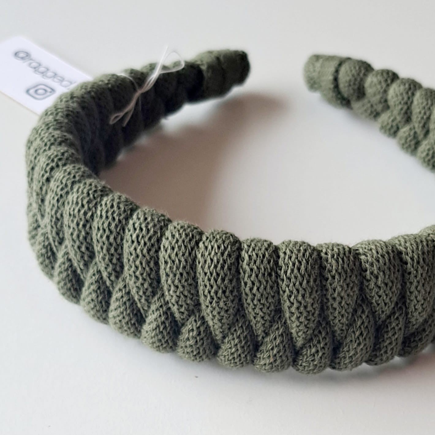 Ragged House recycled cotton macrame cord headband suitable for adults and children, comfortable everyday hair accessory