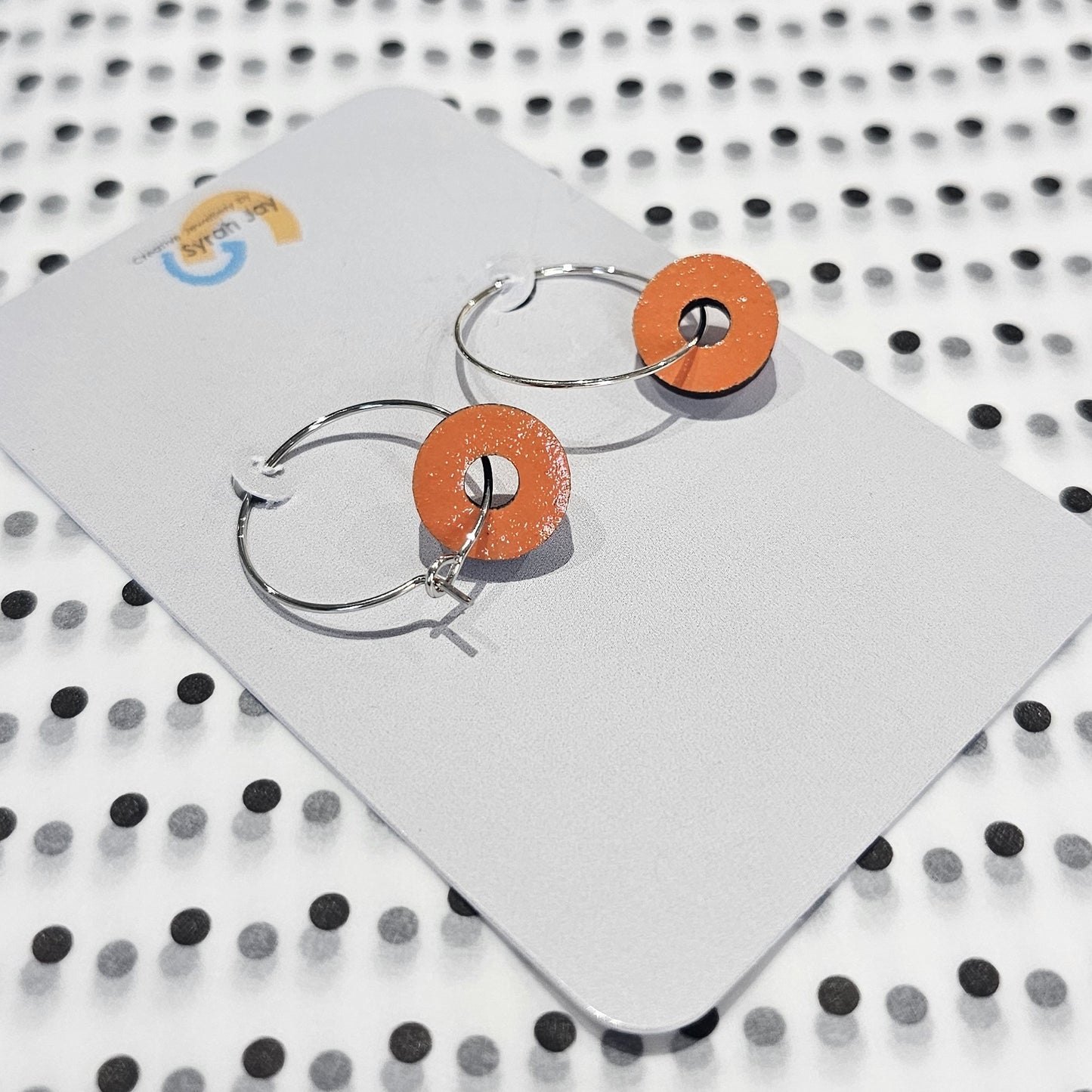 GEO BLOCK HOOPS