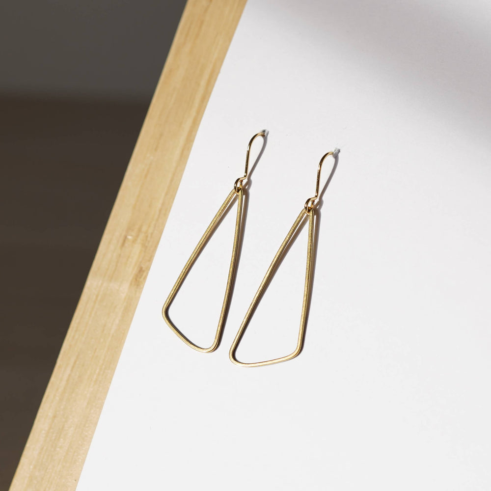 ORGANIC TRIANGLE EARRINGS