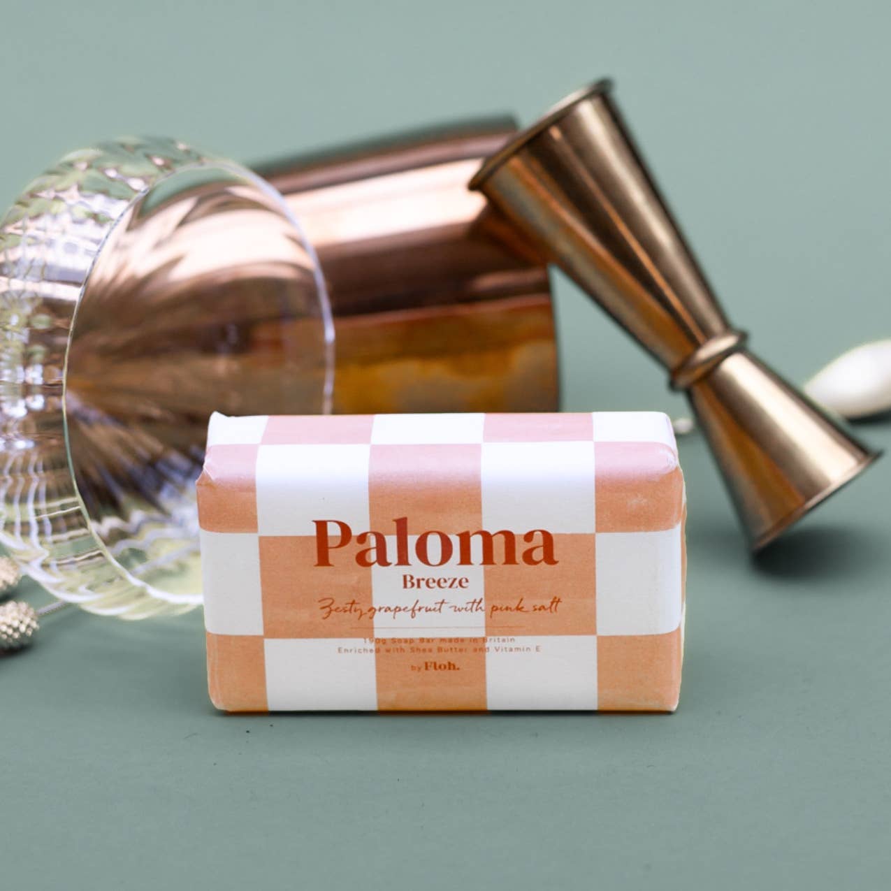 Paloma Breeze luxury soap bar 190g grapefruit lime shea butter vegan friendly