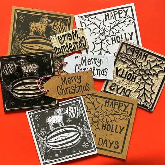 INTRODUCTION TO LINO PRINT: CHRISTMAS
