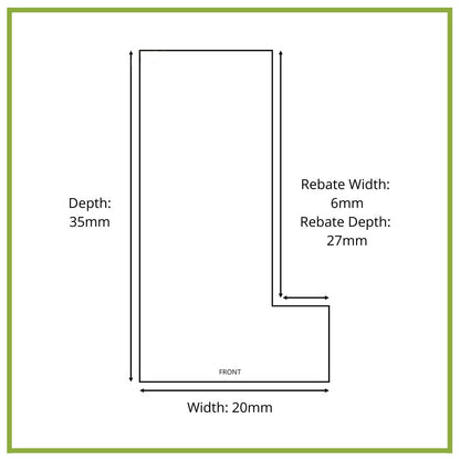 Polcore black picture frame brushed finish various sizes