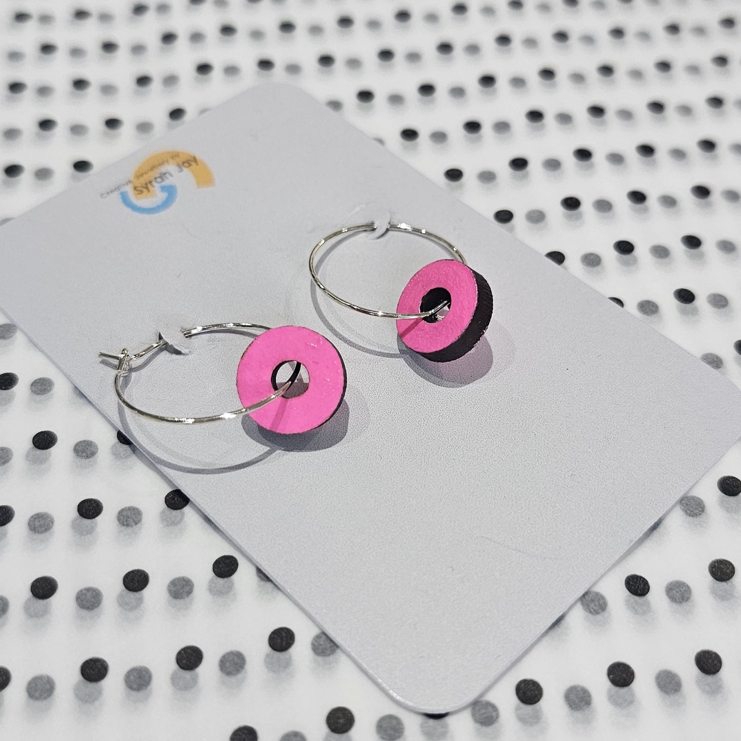 GEO BLOCK HOOPS