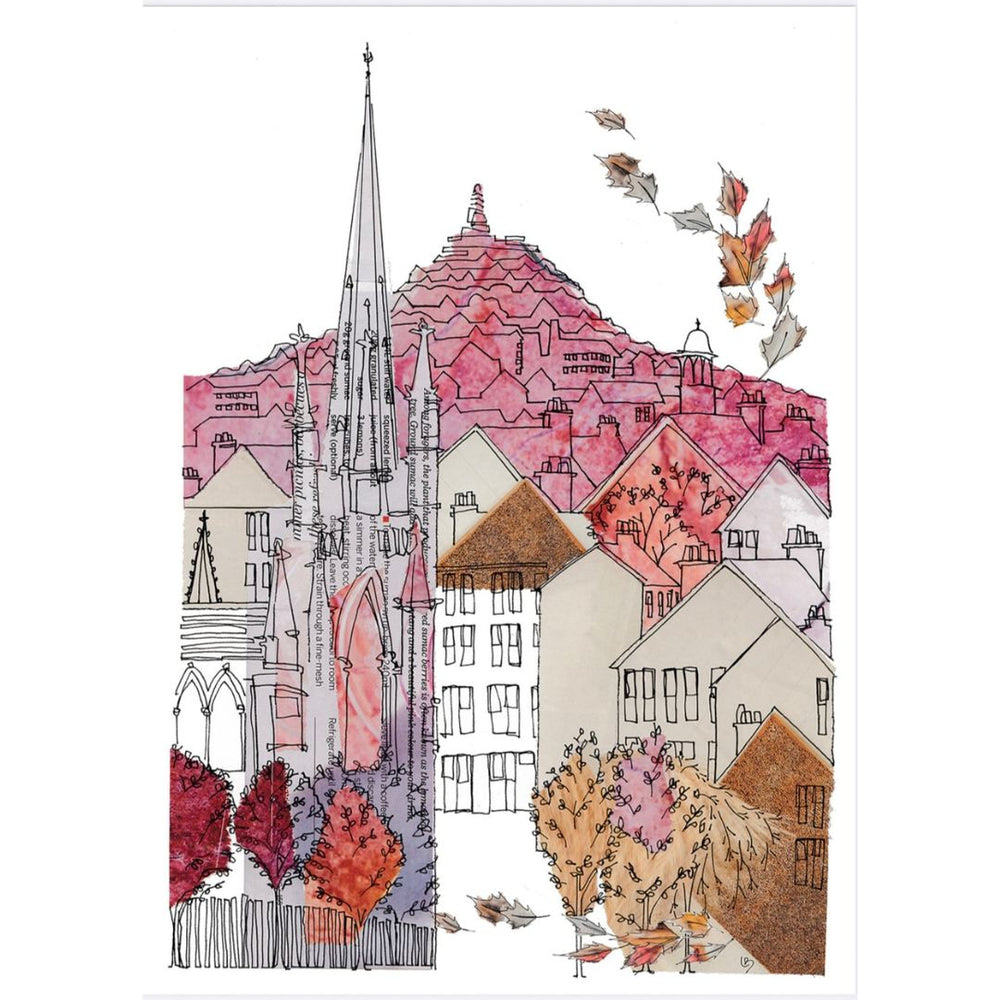 PINK PERTH ROAD CARD