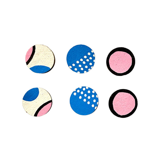 MINI PINK AND BLUE STUDS