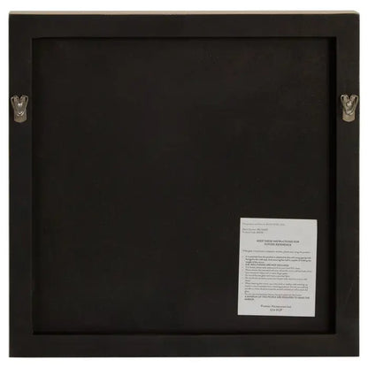 Gold framed square mirror 32cm minimalist wall mirror