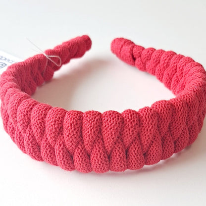 Ragged House recycled cotton macrame cord headband suitable for adults and children, comfortable everyday hair accessory