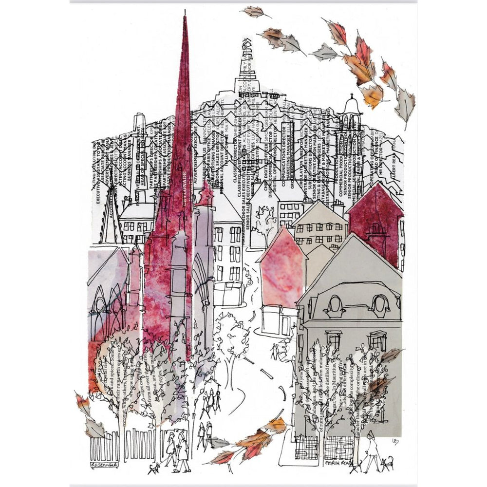 ROSE PINK PERTH ROAD CARD