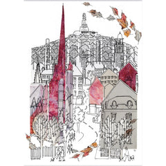ROSE PINK PERTH ROAD CARD