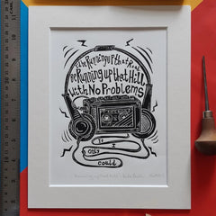 RUNNING UP THAT HILL PRINT