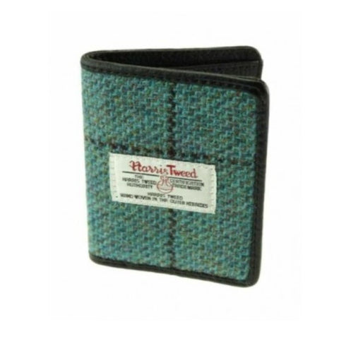 HARRIS TWEED - CREDIT CARD HOLDER - TURQ