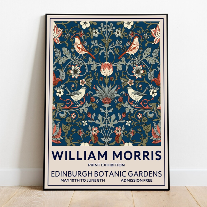WILLIAM MORRIS - EDINBURGH STRAWBERRY THIEF A3 PRINT