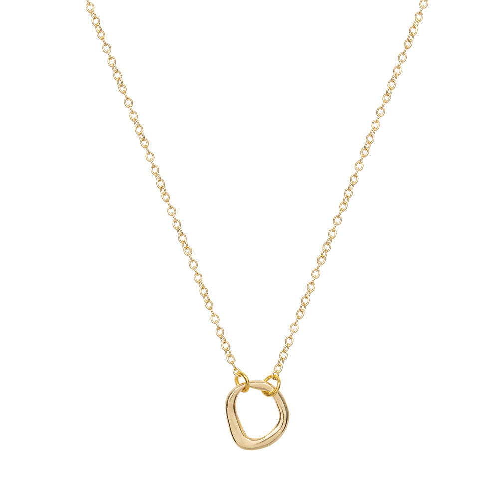 SCULPTURED CIRCLE NECKLACE