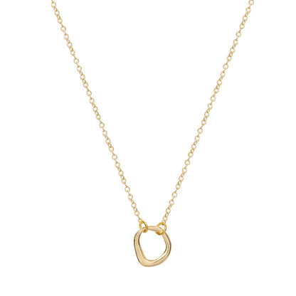 SCULPTURED CIRCLE NECKLACE
