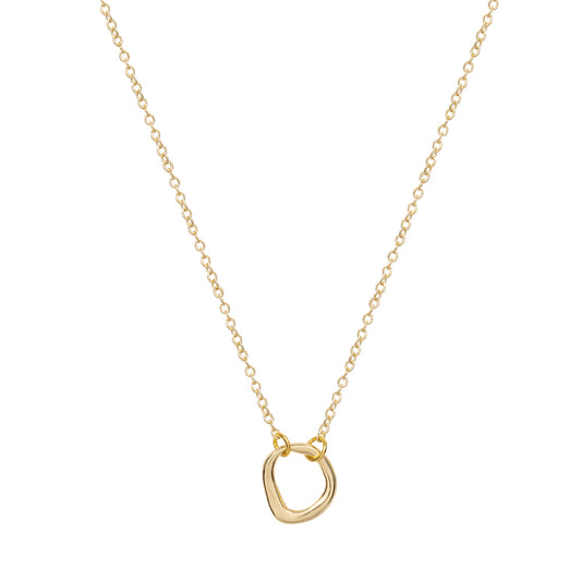 SCULPTURED CIRCLE NECKLACE