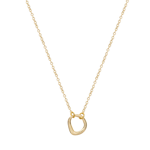 SCULPTURED CIRCLE NECKLACE