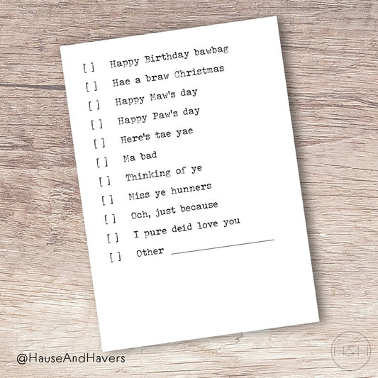 THE PERFECT CARD