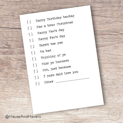 THE PERFECT CARD