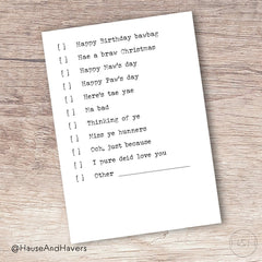 THE PERFECT CARD