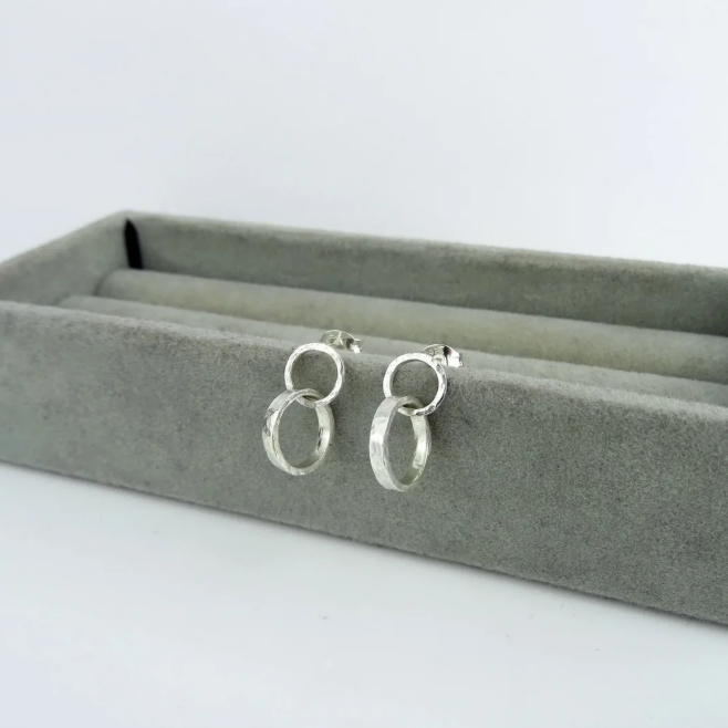 SILVER LITTLE SISTA EARRINGS
