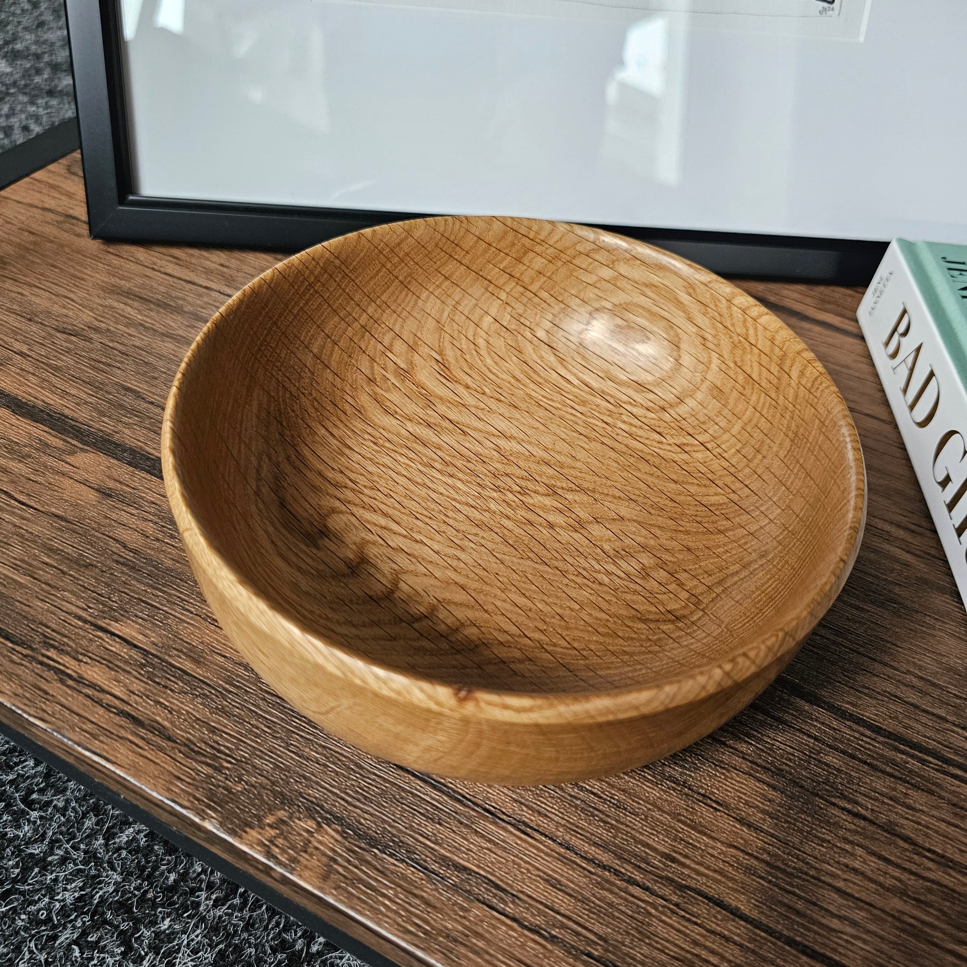 Small wooden Oak bowl handmade in Carnoustie by John Dowie