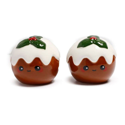 CHRISTMAS PUDDING SALT & PEPPER SET