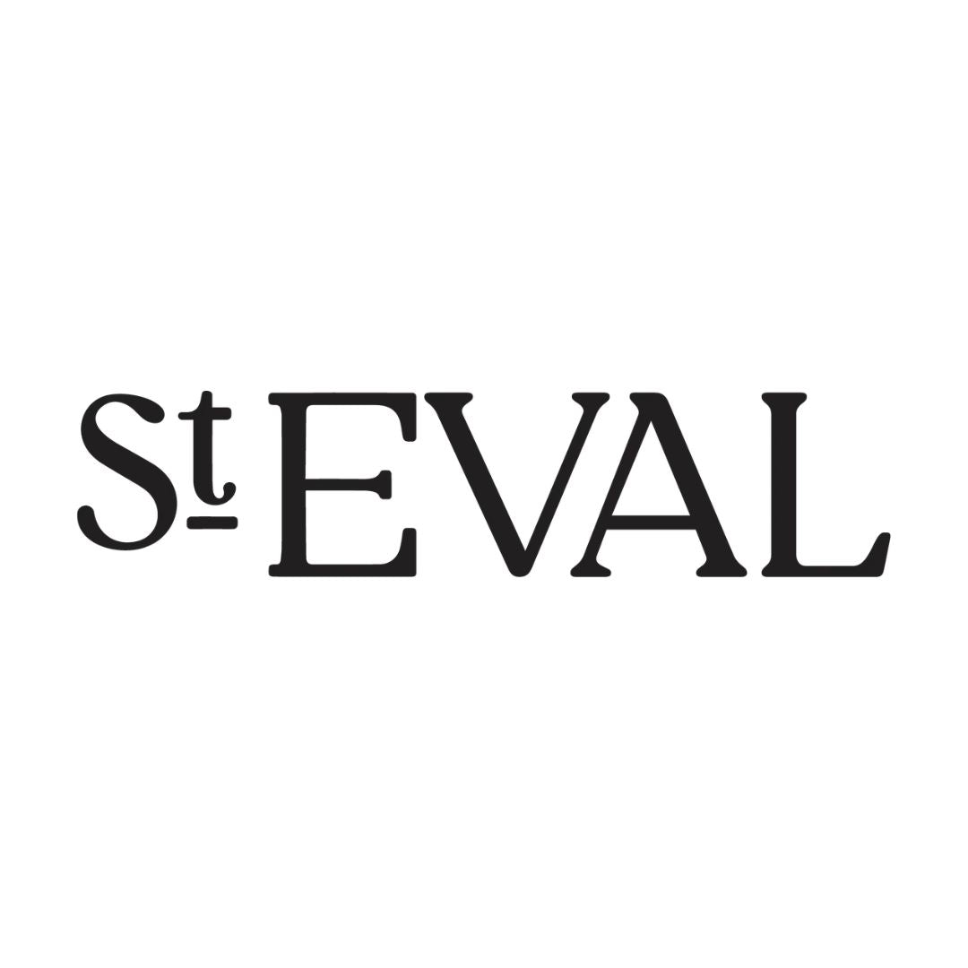 Black St Eval ext logo on white background