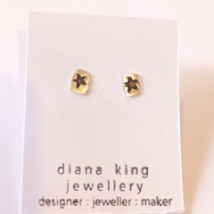 RECTANGLE STAR PRINT STAMP STUDS