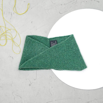 Strath handmade Scottish lambswool headband by Lyndsey Currie that can also be worn as a neck warmer