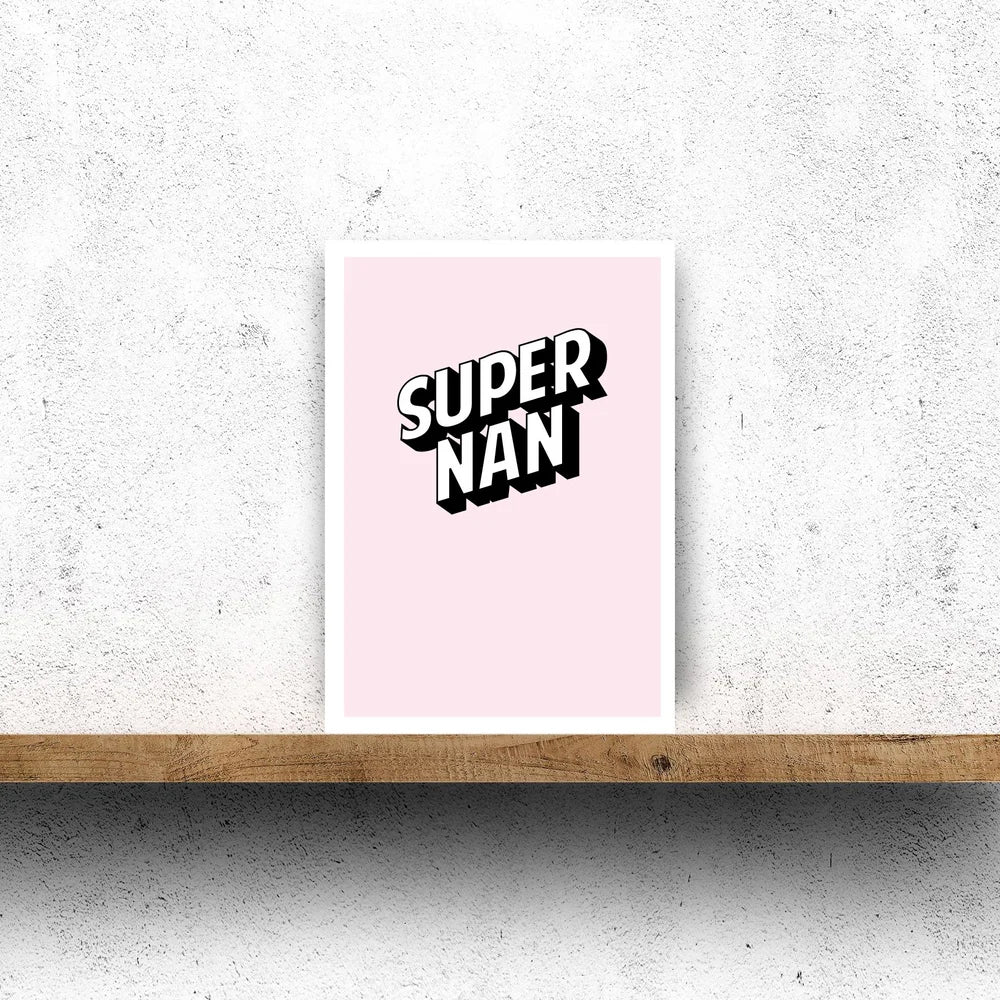 Super Gran-inspired Scottish greeting card for Nan by Hause & Havers, printed in Edinburgh