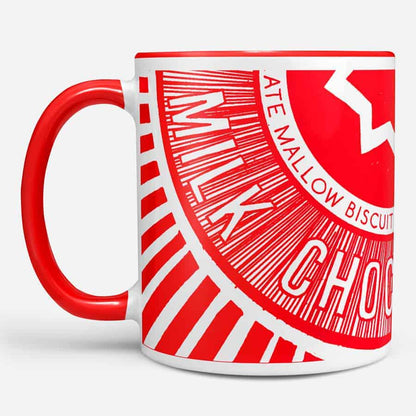Tunnock’s Teacake earthenware mug by Scottish artist Gillian Kyle printed in the UK