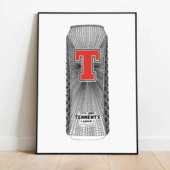 BIG JUICY TENNENTS CAN A4 PRINT
