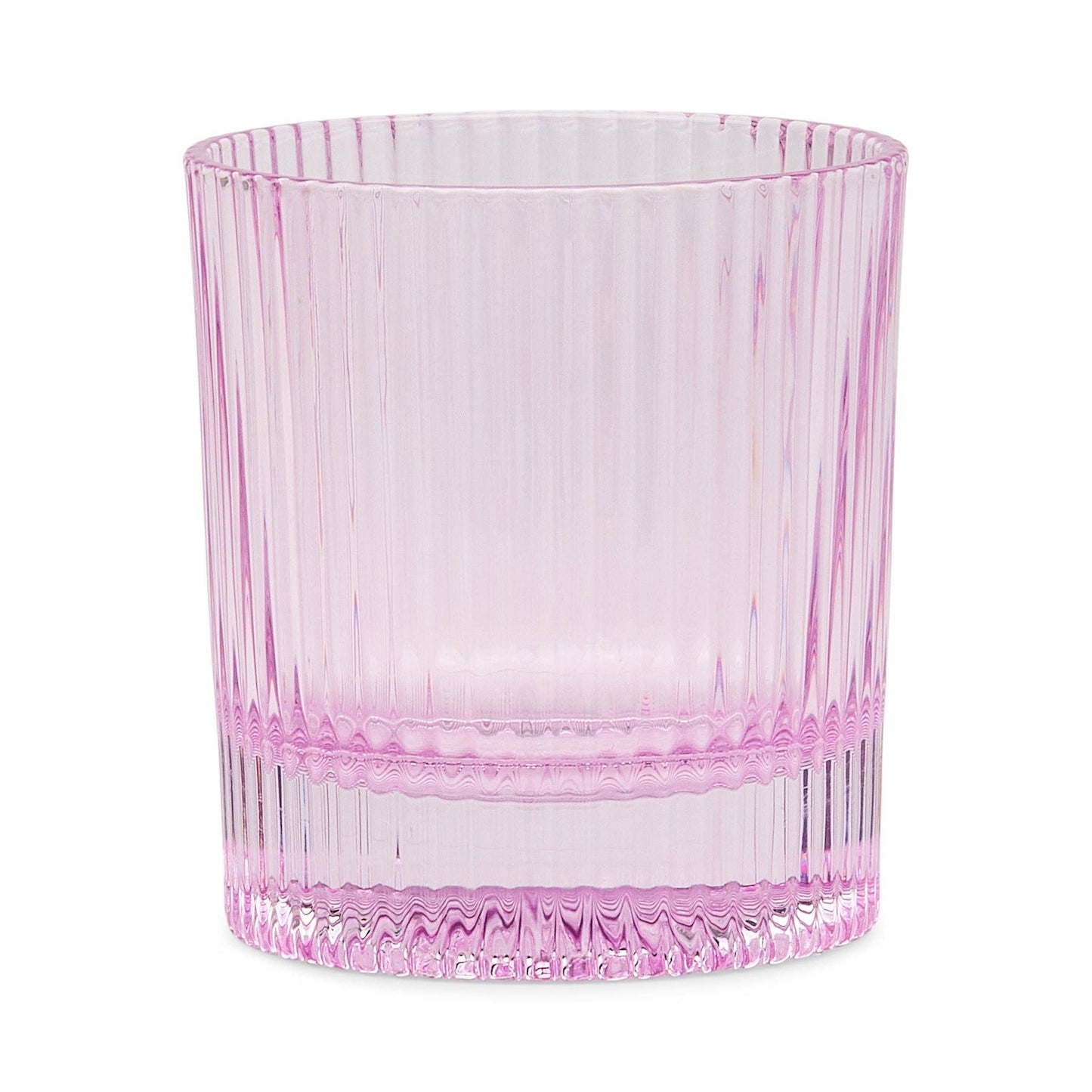 Scout lilac lowball glass set of 2 Designworks fluted glasses