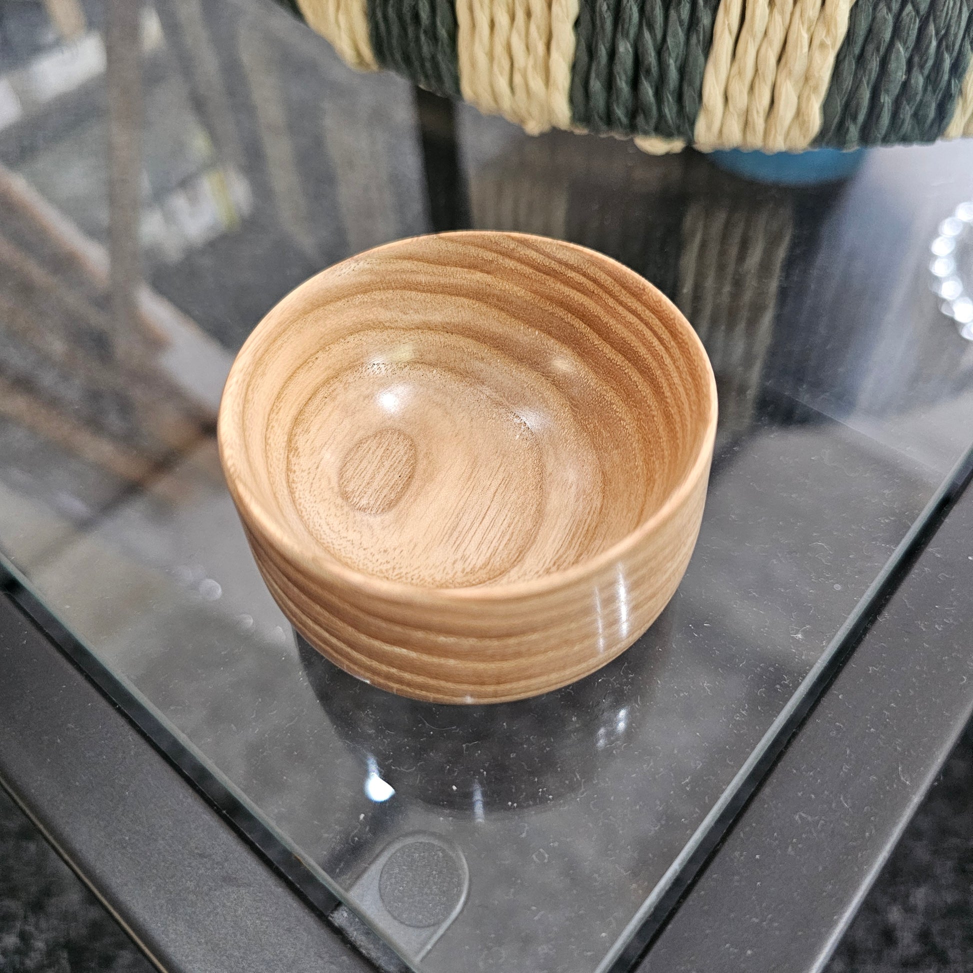 Tiny wooden ring bowl handmade in Carnoustie by John Dowie