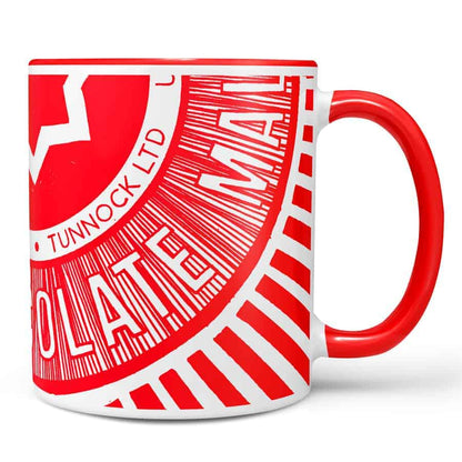 Tunnock’s Teacake earthenware mug by Scottish artist Gillian Kyle printed in the UK