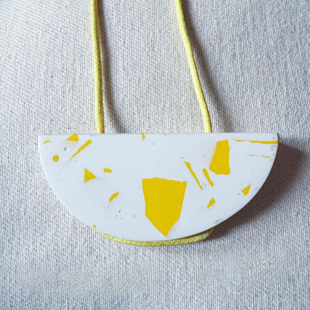 TERRAZZO SEMI CIRCLE NECKLACE