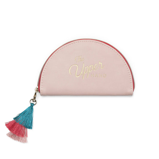 Upper Hand manicure kit dusty pink vegan leather with gold tools